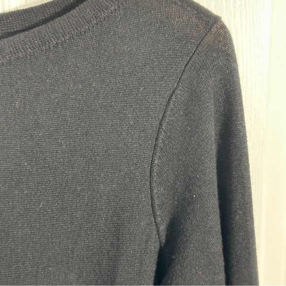 J. Jill asymmetrical colorblock black/red tunic, wool blend, size PS, 3/4 sleeve - Picture 8 of 12